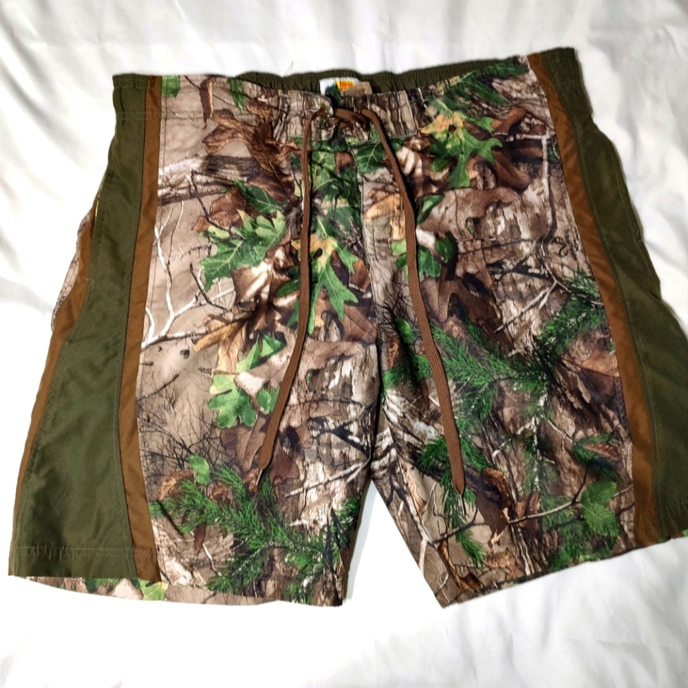 Camo swim trunks